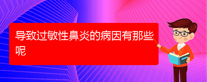 (貴陽治療過敏性鼻炎較好的醫(yī)院)導(dǎo)致過敏性鼻炎的病因有那些呢(圖1)