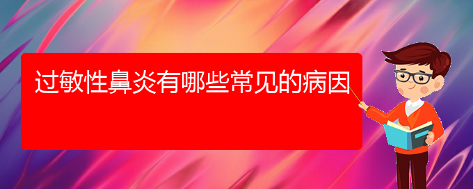 (貴陽過敏性鼻炎手術好的醫(yī)院)過敏性鼻炎有哪些常見的病因(圖1)