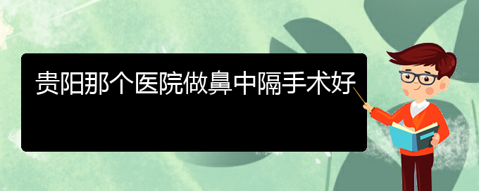 (貴陽(yáng)鼻科醫(yī)院掛號(hào))貴陽(yáng)那個(gè)醫(yī)院做鼻中隔手術(shù)好(圖1)