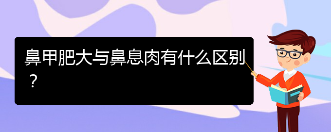 (貴陽(yáng)鼻科醫(yī)院掛號(hào))鼻甲肥大與鼻息肉有什么區(qū)別？(圖1)