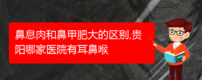 (貴陽哪里有治療鼻息肉的醫(yī)院)鼻息肉和鼻甲肥大的區(qū)別,貴陽哪家醫(yī)院有耳鼻喉(圖1)