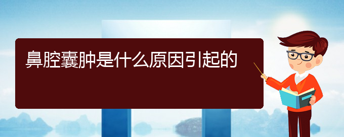 (貴陽鼻科醫(yī)院掛號)鼻腔囊腫是什么原因引起的(圖1)