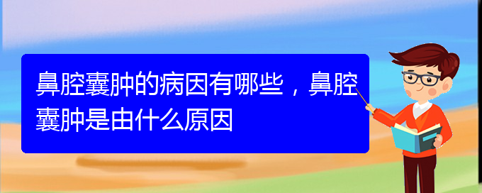 (貴陽看鼻腔腫瘤到醫(yī)院應該掛什么科)鼻腔囊腫的病因有哪些，鼻腔囊腫是由什么原因(圖1)