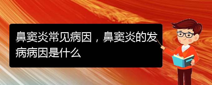 (貴陽治療鼻竇炎的醫(yī)院是哪家)鼻竇炎常見病因，鼻竇炎的發(fā)病病因是什么(圖1)