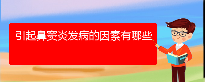 (貴陽(yáng)治鼻竇炎的醫(yī)院哪家最好)引起鼻竇炎發(fā)病的因素有哪些(圖1)