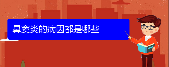 (貴陽哪家醫(yī)院治療鼻竇炎比較好)鼻竇炎的病因都是哪些(圖1)