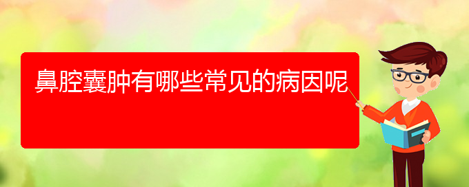 (貴陽(yáng)鼻科醫(yī)院掛號(hào))鼻腔囊腫有哪些常見的病因呢(圖1)