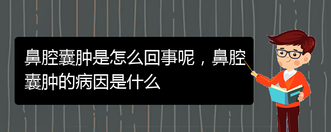 (貴陽哪個(gè)醫(yī)院看鼻腔乳頭狀瘤比較好)鼻腔囊腫是怎么回事呢，鼻腔囊腫的病因是什么(圖1)